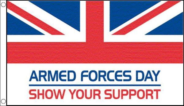 2ft by 3ft Armed Forces Day Flag