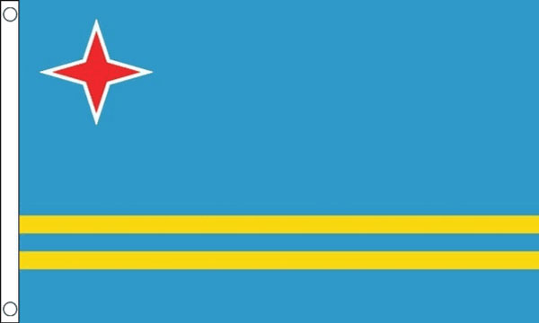 2ft by 3ft Aruba Flag