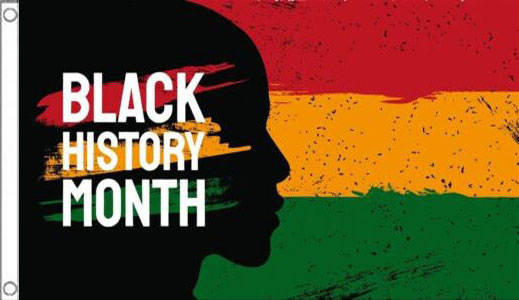 Black History Month Flag with Face