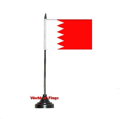 Bahrain Table Flag