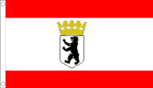 Berlin Flag With Gold Crown 
