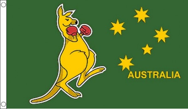 5ft by 8ft Australia Boxing Kangaroo Flag 