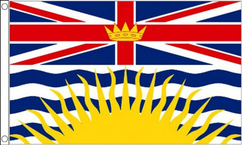 2ft by 3ft British Columbia Flag