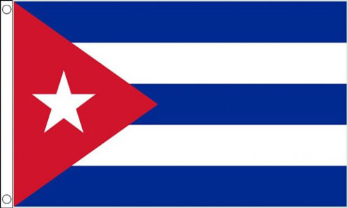 Cuba Funeral Flag