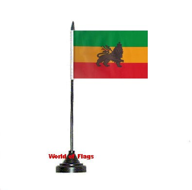 Ethiopia Lion of Judah Table Flag