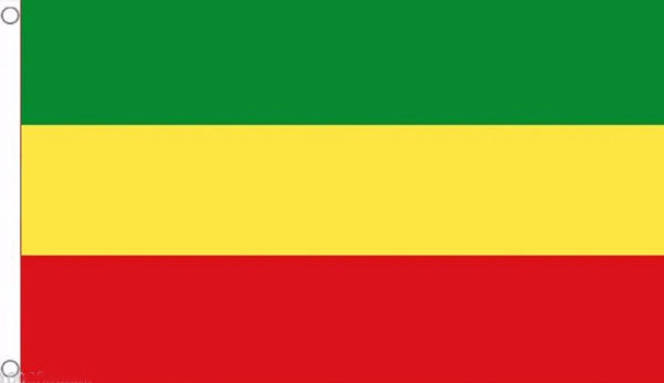 Ethiopian Flag No Star Rastafarian Flag