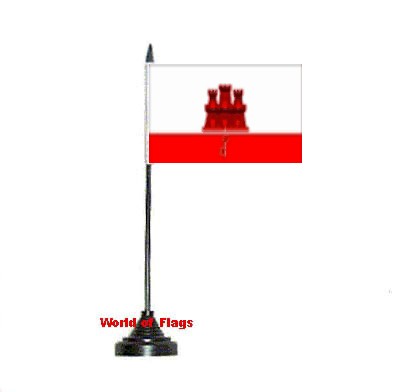 Gibraltar Table Flag | Buy Gibraltar Desk Flags For sale - The World of ...