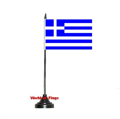Greece Table Flag