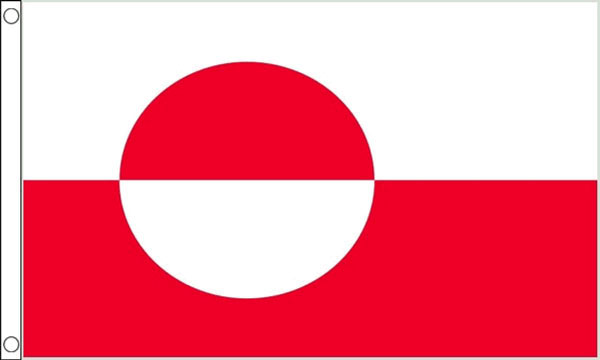 2ft by 3ft Greenland Flag