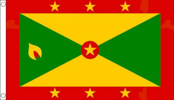 Grenada Funeral Flag