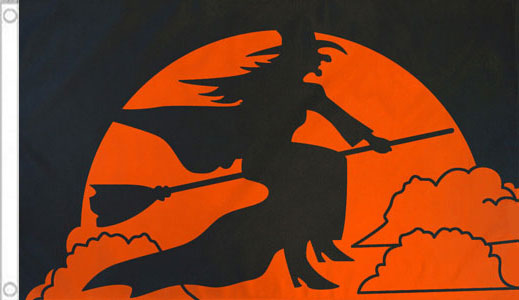 Halloween Witch Flag (Traditional)