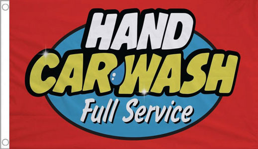 Hand Car Wash Flag