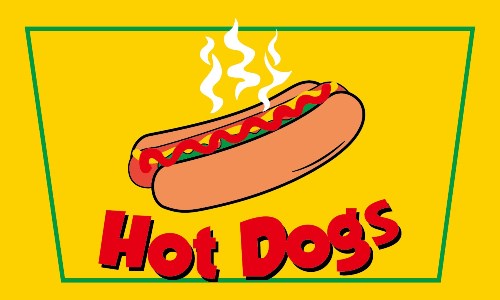 Hot Dogs Flag