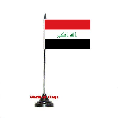 Iraq Table Flag 