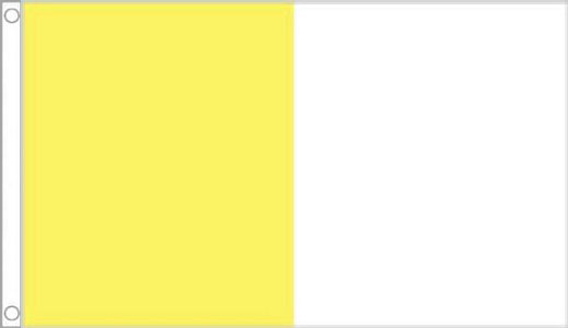 2ft by 3ft Yellow and White Flag Antrim Flag