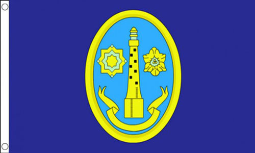 Isles of Scilly Flag Bishop Rock Lighthouse Flag