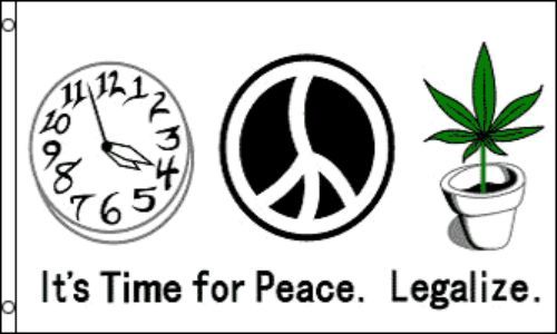 Its Time For Peace Flag 