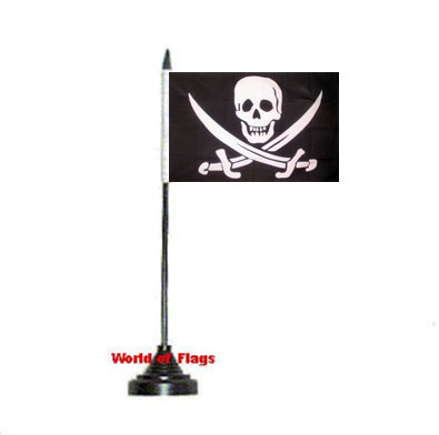 Jack Rackham Pirate Table Flag