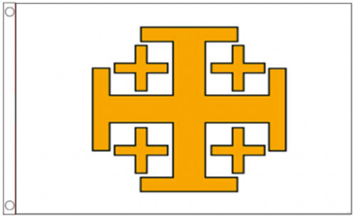 Jerusalem Cross Flag 