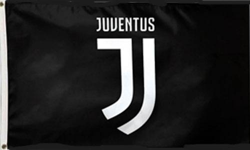 Juventus Flag Black with Core Crest