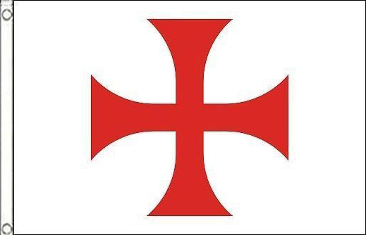Red Cross of the Knights Templar Flag 