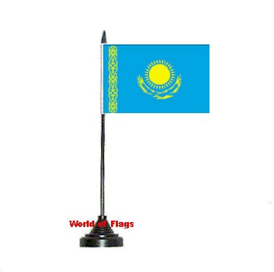 Kazakhstan Table Flag 
