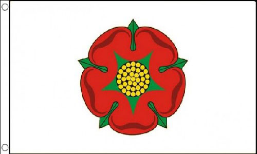 Lancashire Funeral Flag White Background