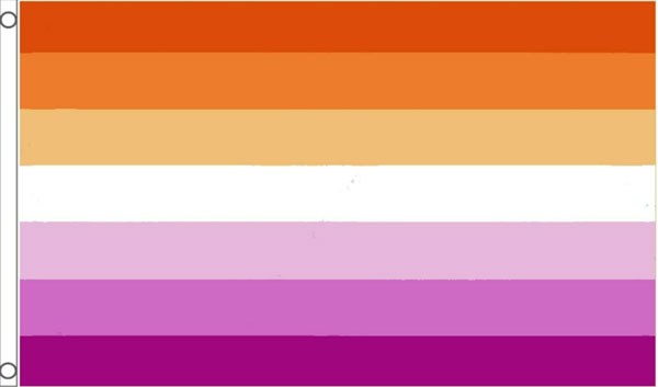 2ft by 3ft Sunset Lesbian Flag