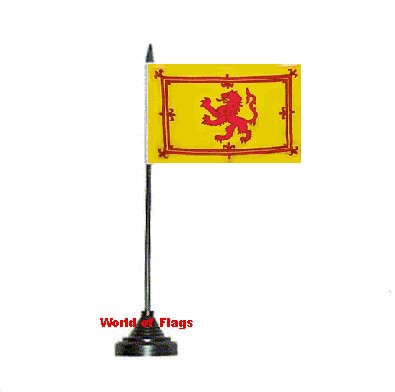 Scotland Lion Rampant Table Flag 