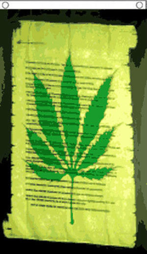 Marijuana Scroll Declaration Banner Special Offer