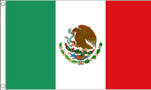 2ft by 3ft Mexico Flag