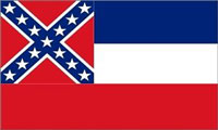 Mississippi Flag Old Confederate Flag