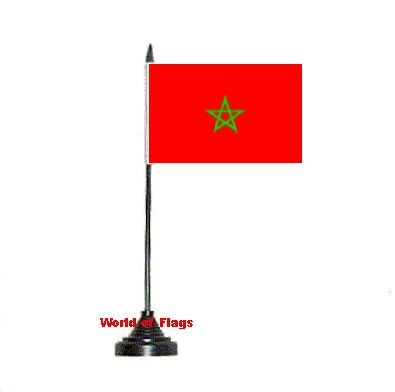 Morocco Table Flag