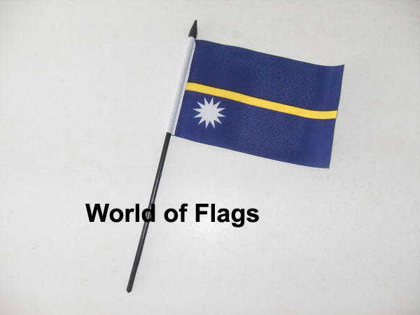 Nauru Hand Flag 