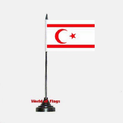 Northern Cyprus Table Flag