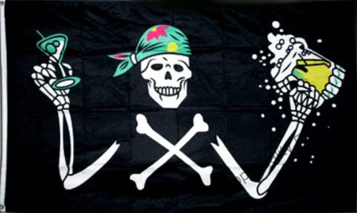 Pirate with Beer Flag