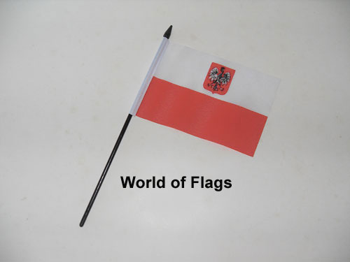 Poland Eagle Hand Flag