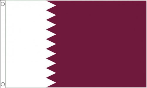 Qatar Funeral Flag