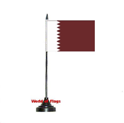 Qatar Table Flag