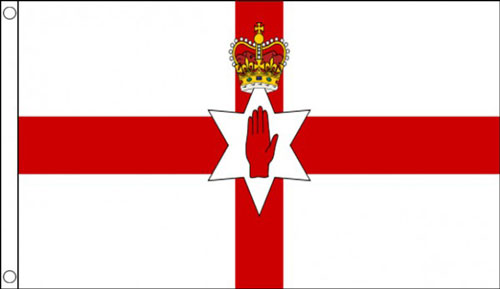 5ft by 8ft Northern Ireland Red Hand of Ulster Flag
