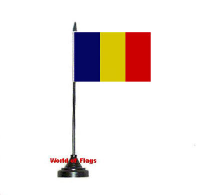 Romania Table Flag