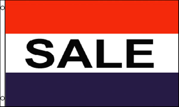 SALE Flag Red White & Blue