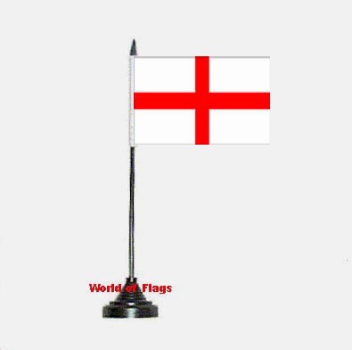 England St George Cross Table Flag