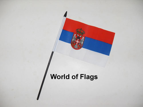 Serbia Hand Flag