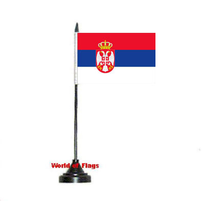 Serbia Table Flag