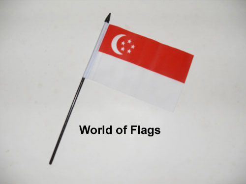 Singapore Hand Flag