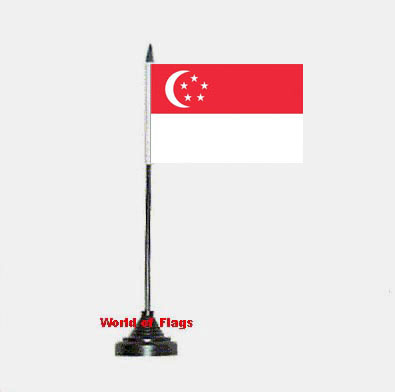 Singapore Table Flag