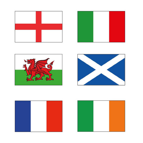 Rugby Flags 6 x 2ft by 3ft Special Offer