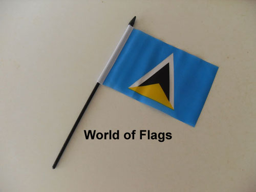 St Lucia Hand Flag