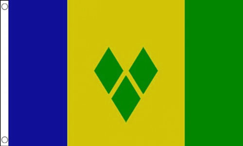 St Vincent and The Grenadines Funeral Flag